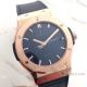 Swiss Grade Copy Hublot Rose Gold Blue Watch Classic Fusion 42mm New Model (9)_th.jpg